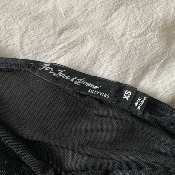 For Love and Lemons Black Skivvies Bralette - Picture 4 of 4